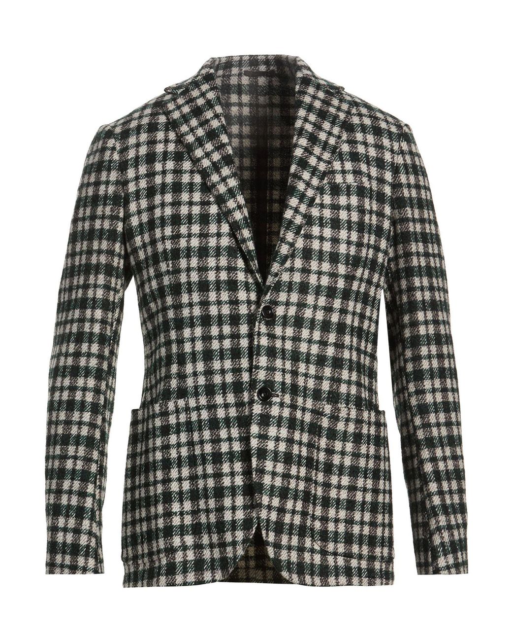 Sartorio Napoli Black Dark Blazer Wool, Alpaca Wool, Polyamide, Elastane for men