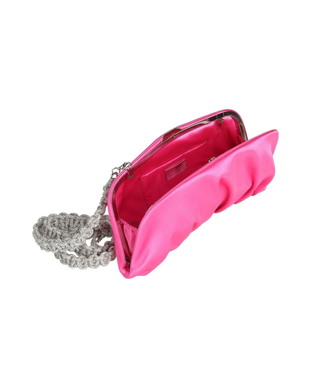 Twenty Four Haitch Pink Fuchsia Clutch Textile Fibers