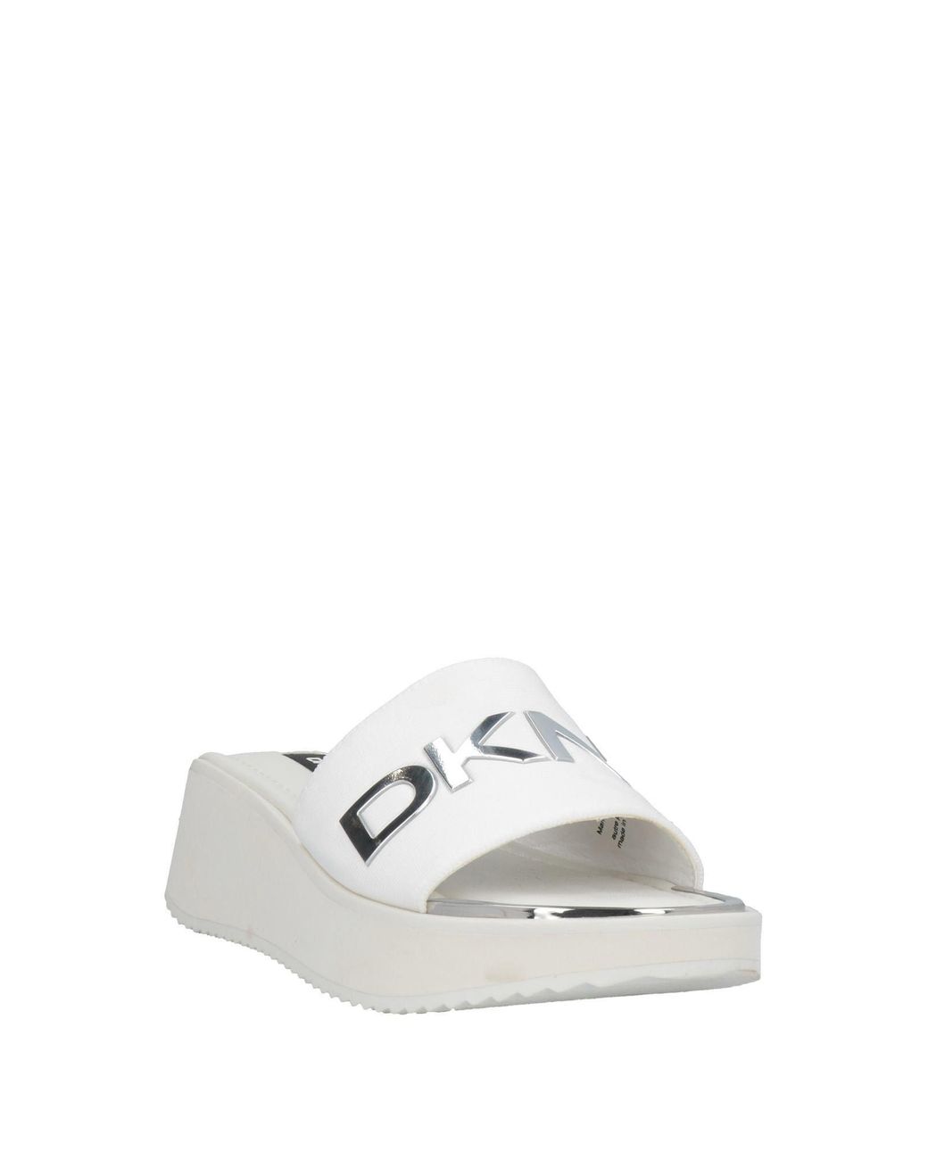 dkny white sandals