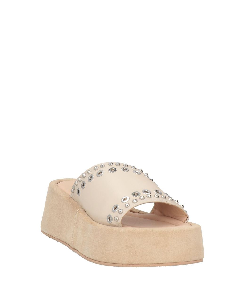 Janet & Janet Natural Ivory Sandals Leather