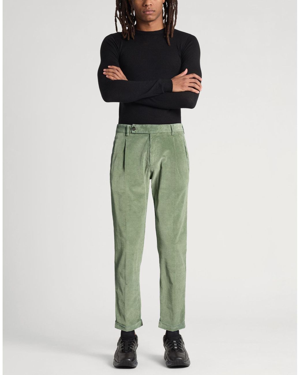 Berwich Green Pants Cotton, Elastane for men