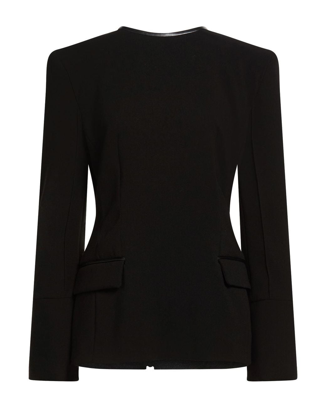 The Mannei Black Top Polyester, Rayon, Elastane