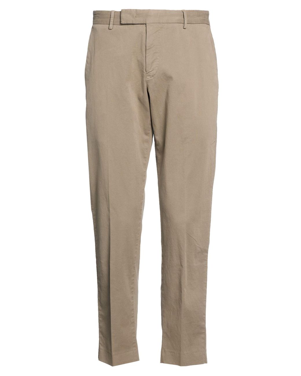 PT Torino Natural Khaki Pants Cotton, Elastane for men