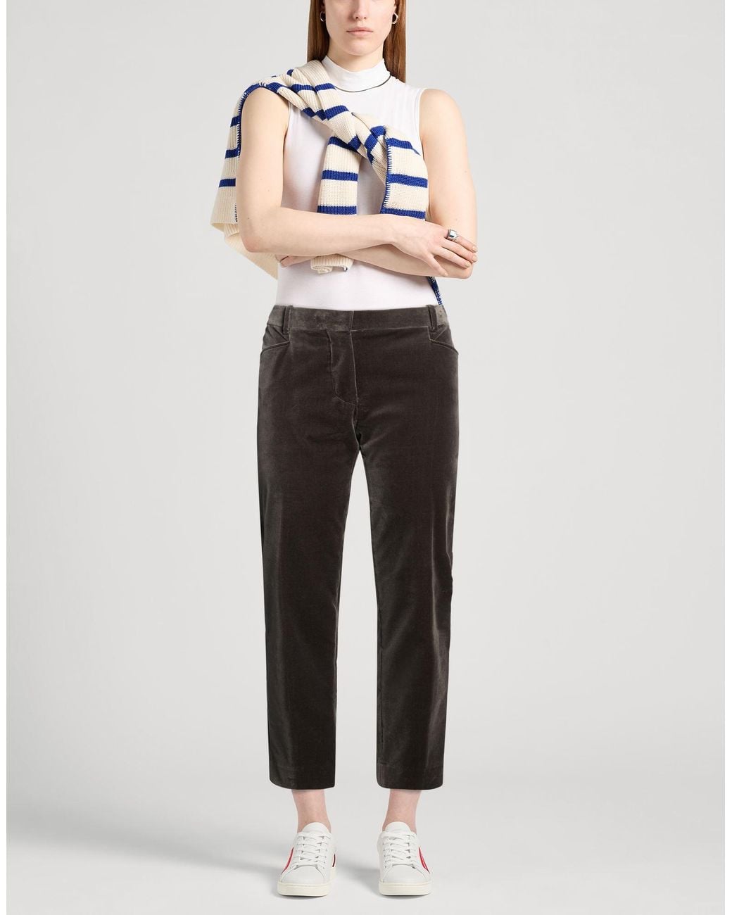 Tom Ford Gray Pants Cotton, Elastane