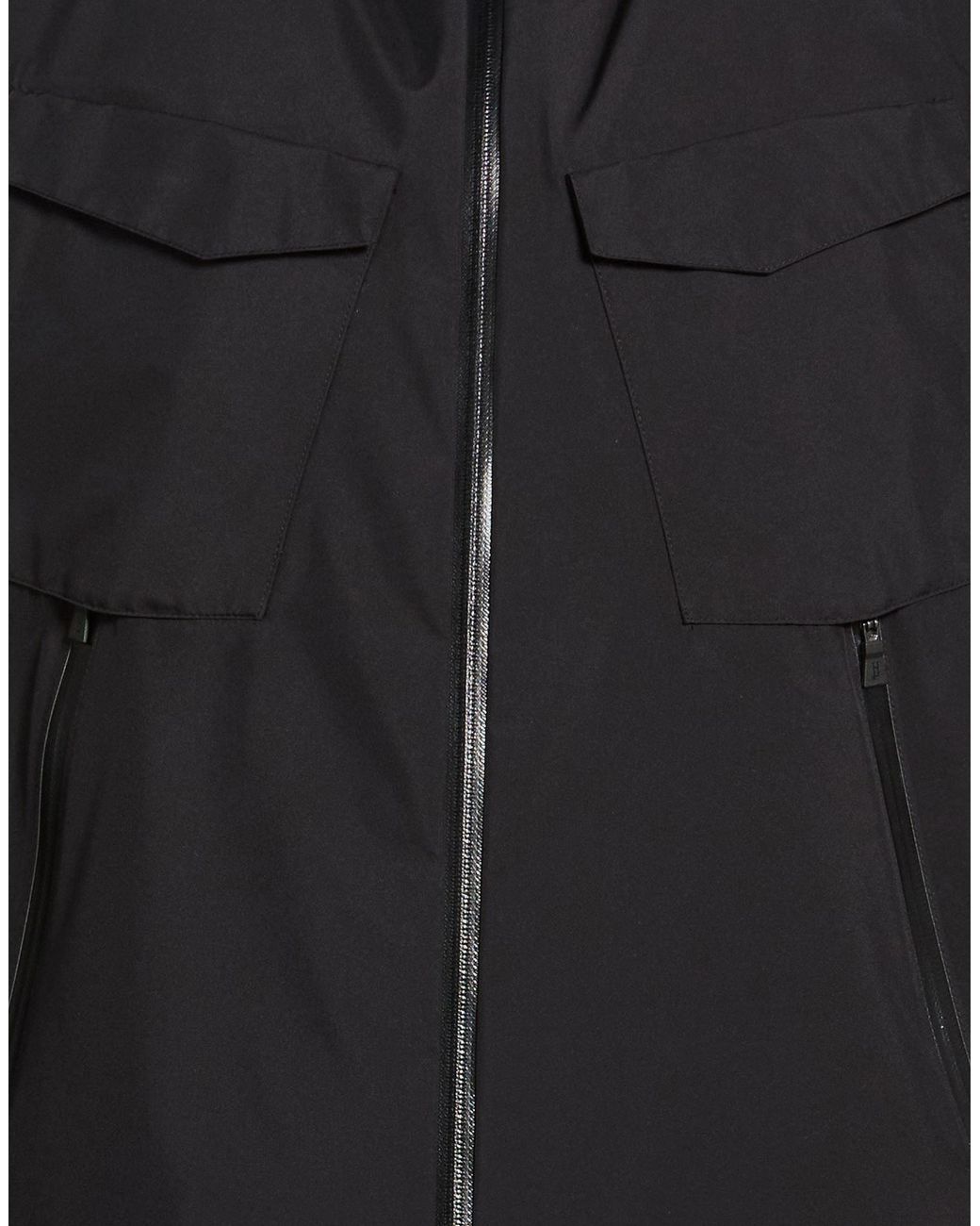 Herno Black Laminar Jacket Polyester for men