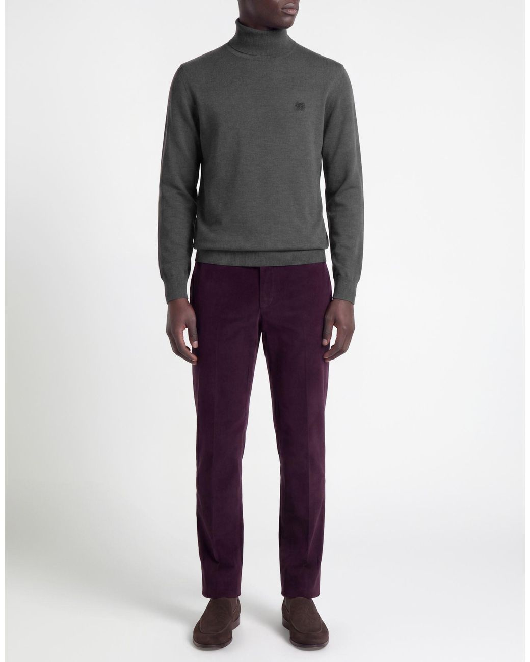 Etro Gray Turtleneck for men