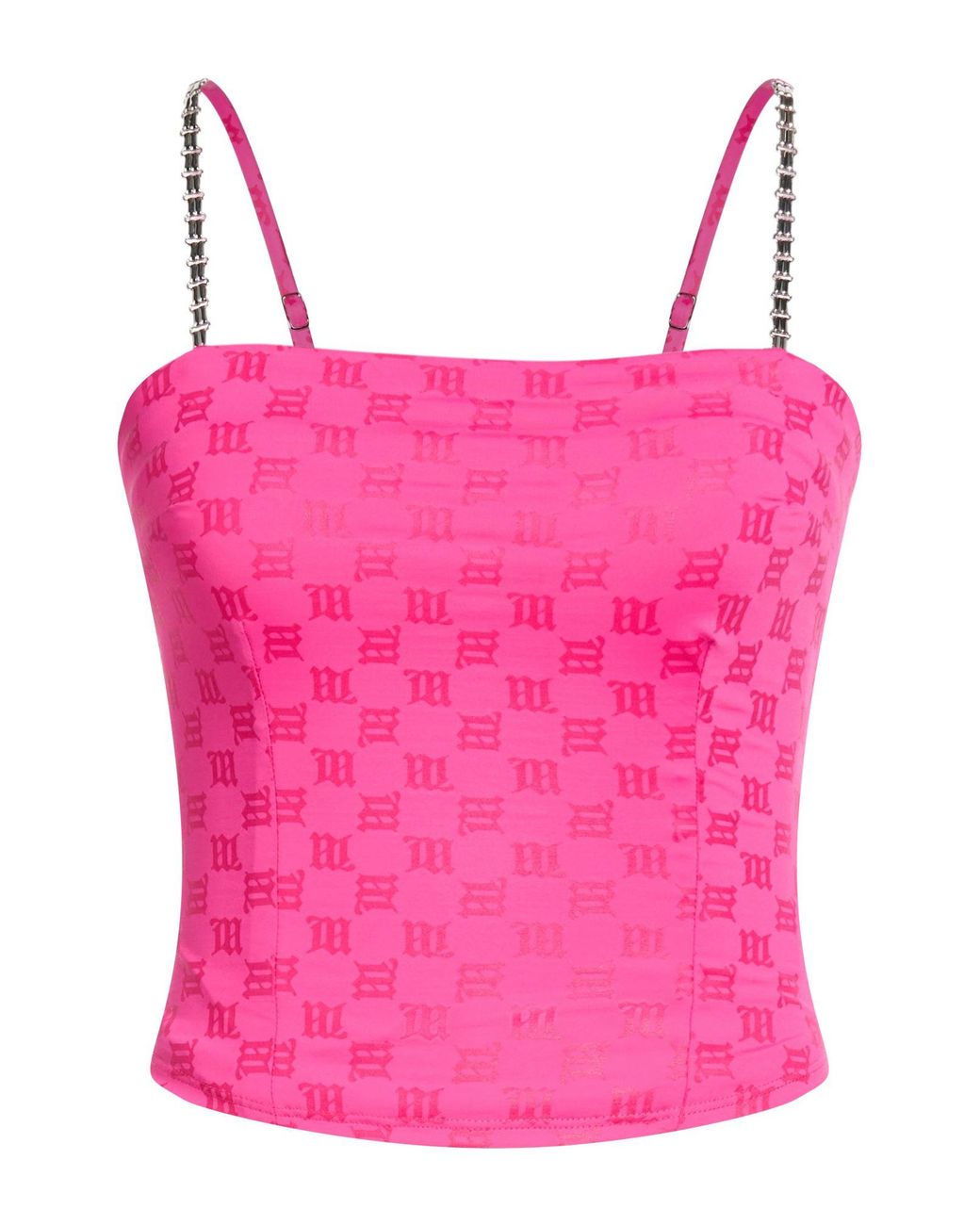 M I S B H V Pink Fuchsia Top Polyamide, Elastane