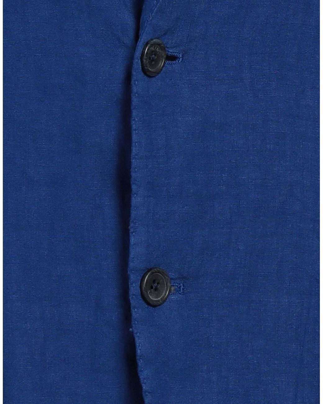 120% Lino Blue Blazer for men