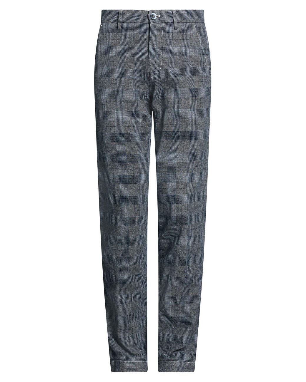 Mason's Gray Midnight Pants Cotton, Elastane for men