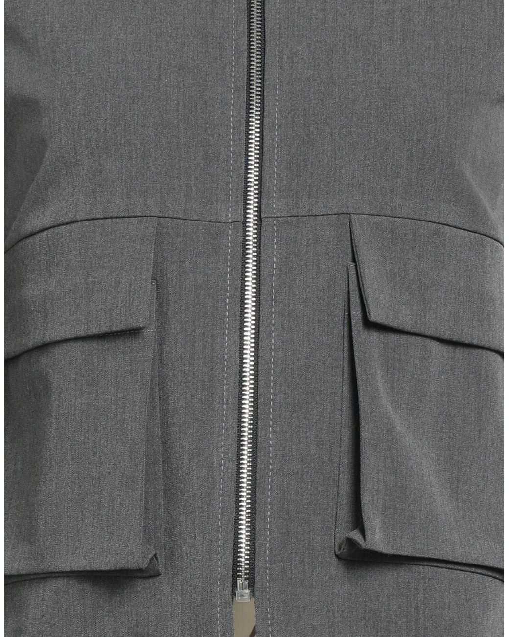 LANACAPRINA Gray Jacket Polyester, Viscose, Elastane