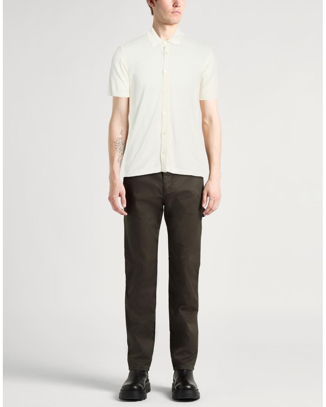 Roberto Collina White Polo Shirts for men