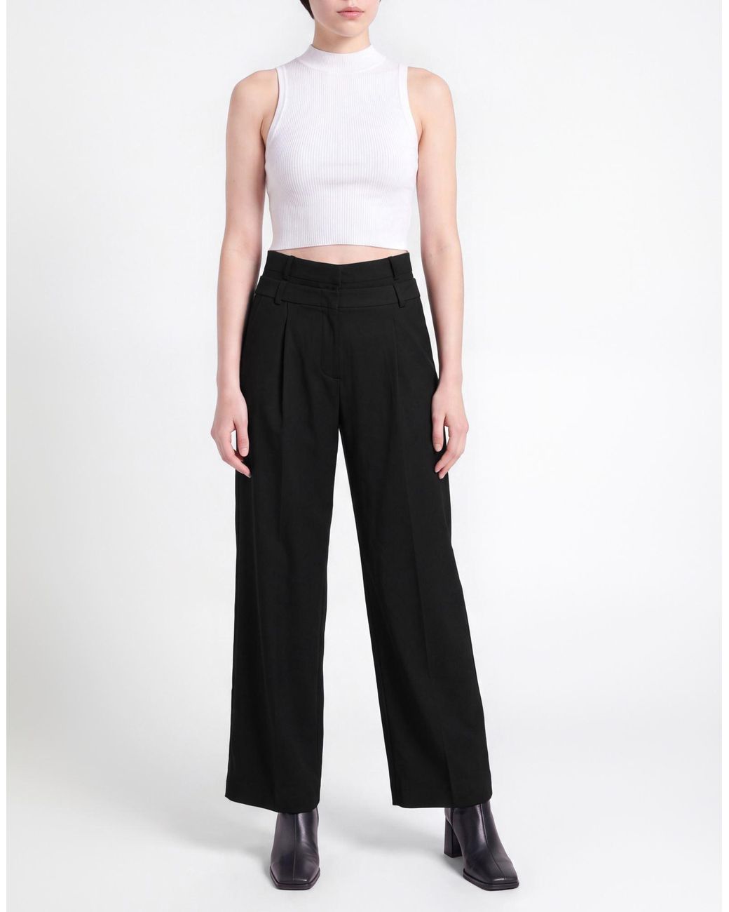 16Arlington Black Pants Polyester, Virgin Wool, Viscose, Elastane