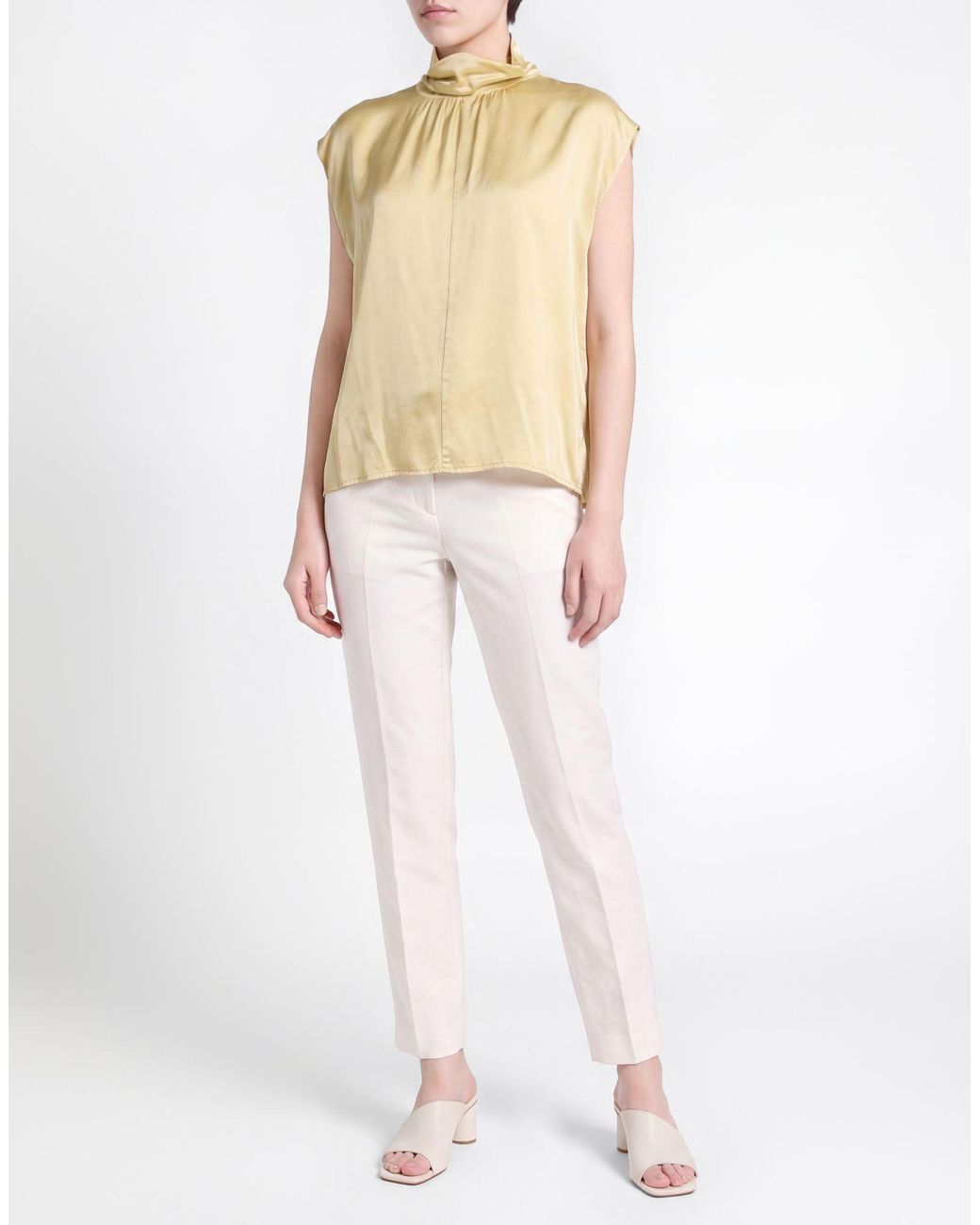 Manila Grace Yellow Pastel Top Viscose