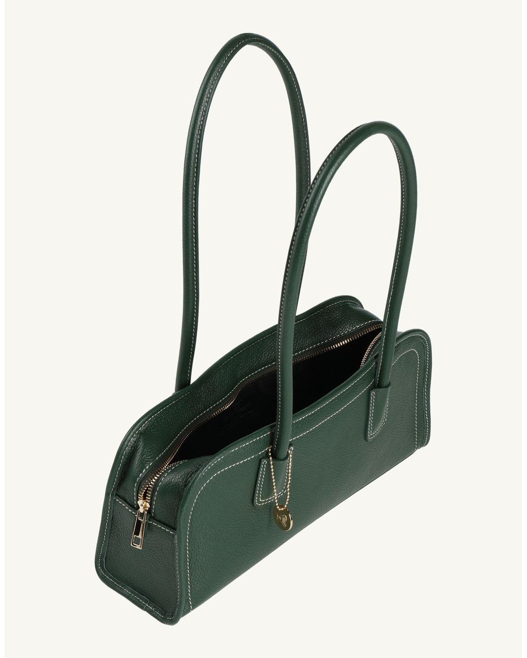 Laura Di Maggio Green Shoulder Bag Leather