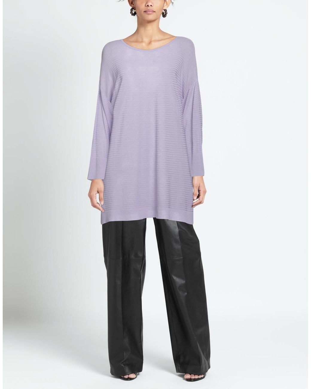 N.O.W. ANDREA ROSATI CASHMERE Purple Sweater