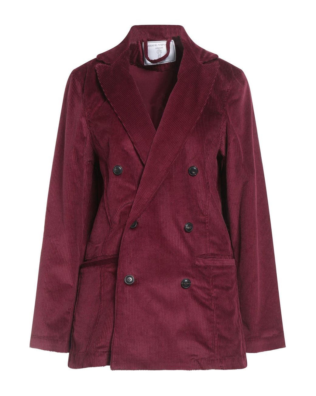 Societe Anonyme Purple Blazer Cotton, Elastane
