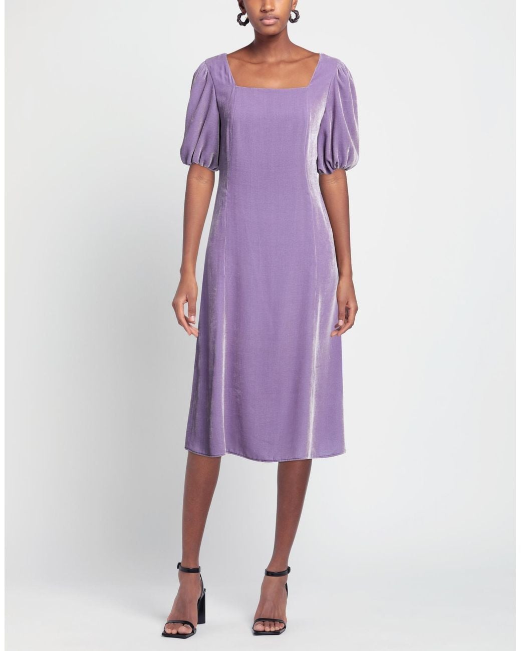 Boutique Moschino Purple Midi Dress