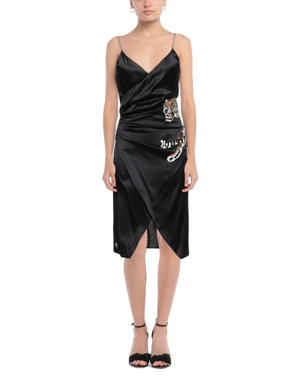 Philipp Plein Black Midi Dress
