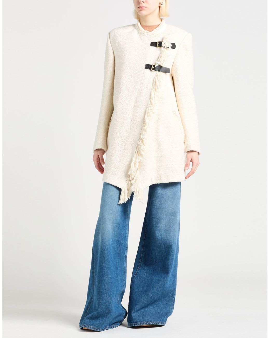 Isabel Marant Natural Coat Cotton, Linen, Polyester