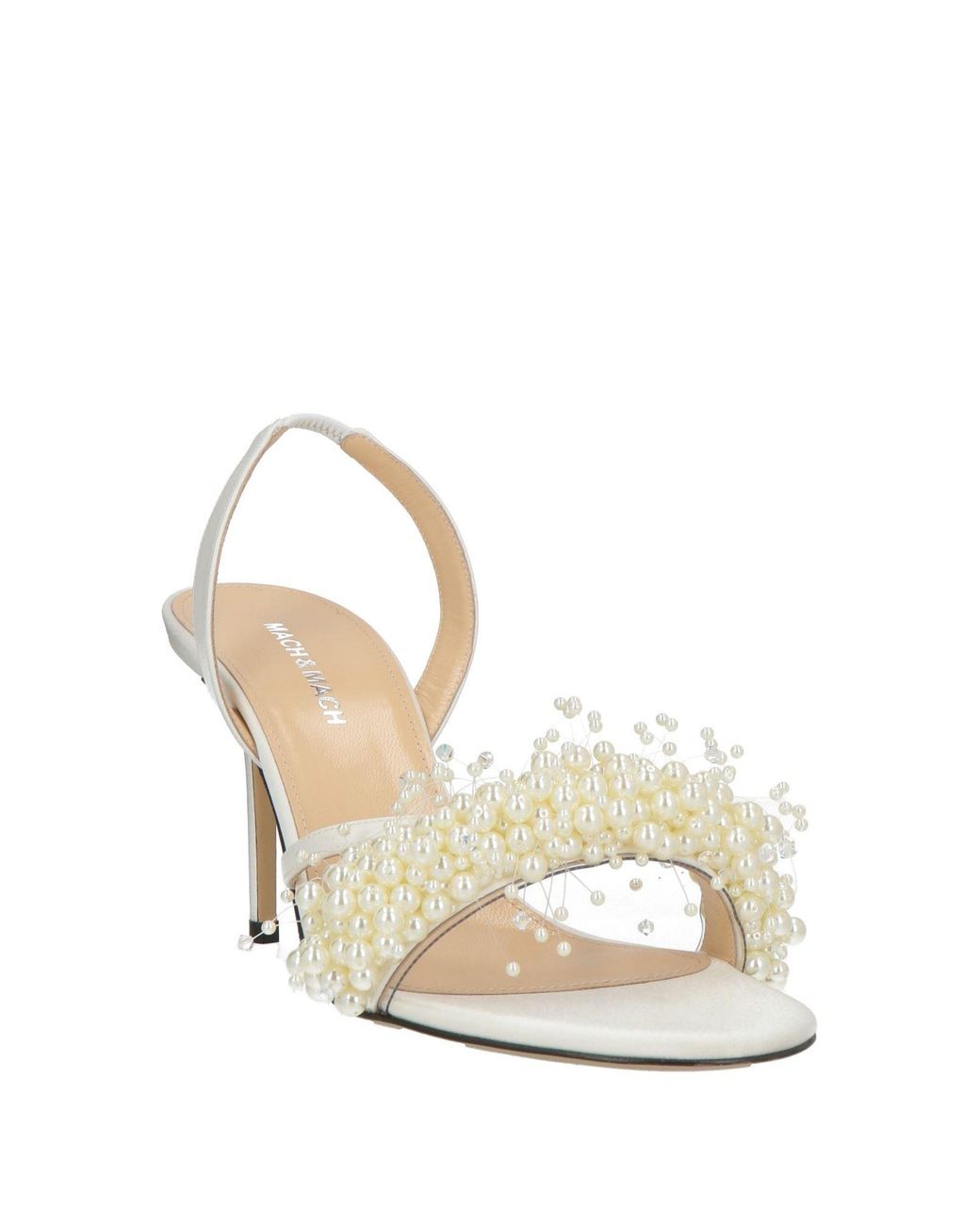 Mach & Mach White Sandale