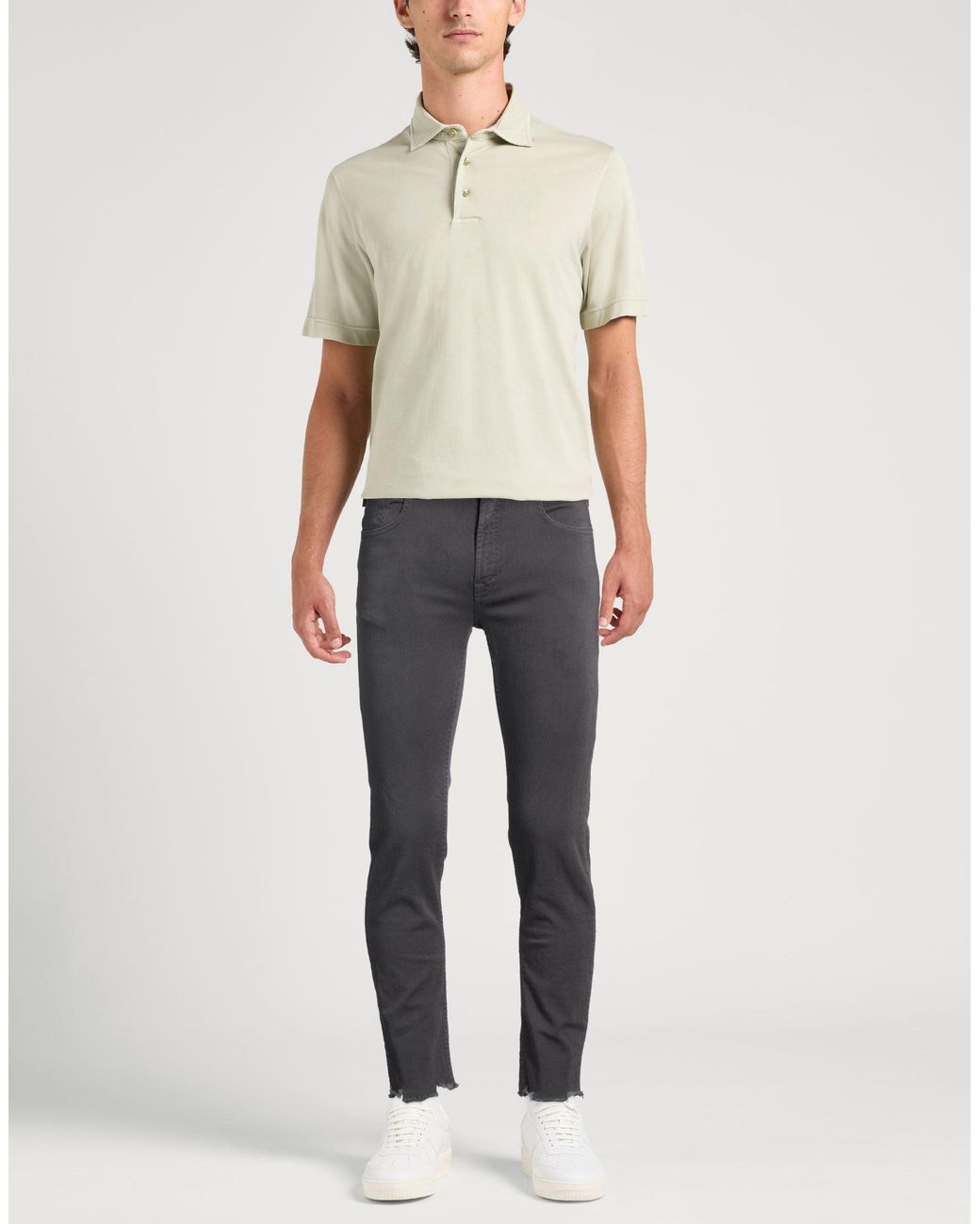 Department 5 Gray Jeans Cotton, Rubber for men