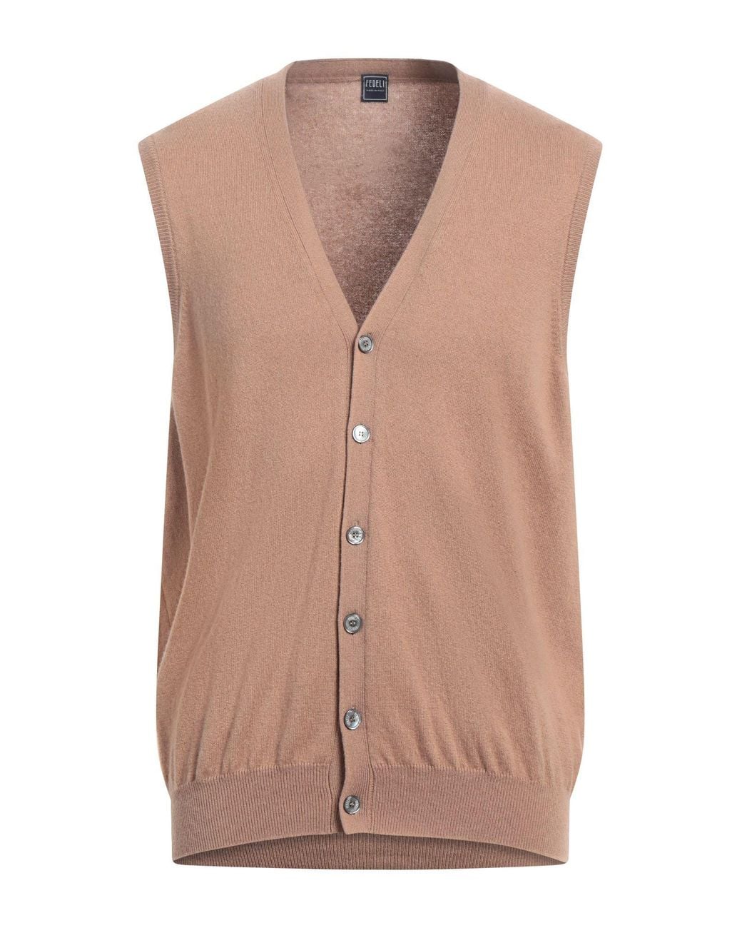 Fedeli Brown Cardigan for men