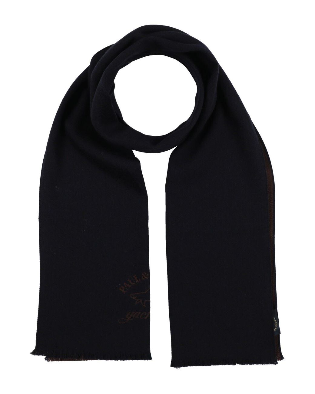 Paul & Shark Black Midnight Scarf Wool for men