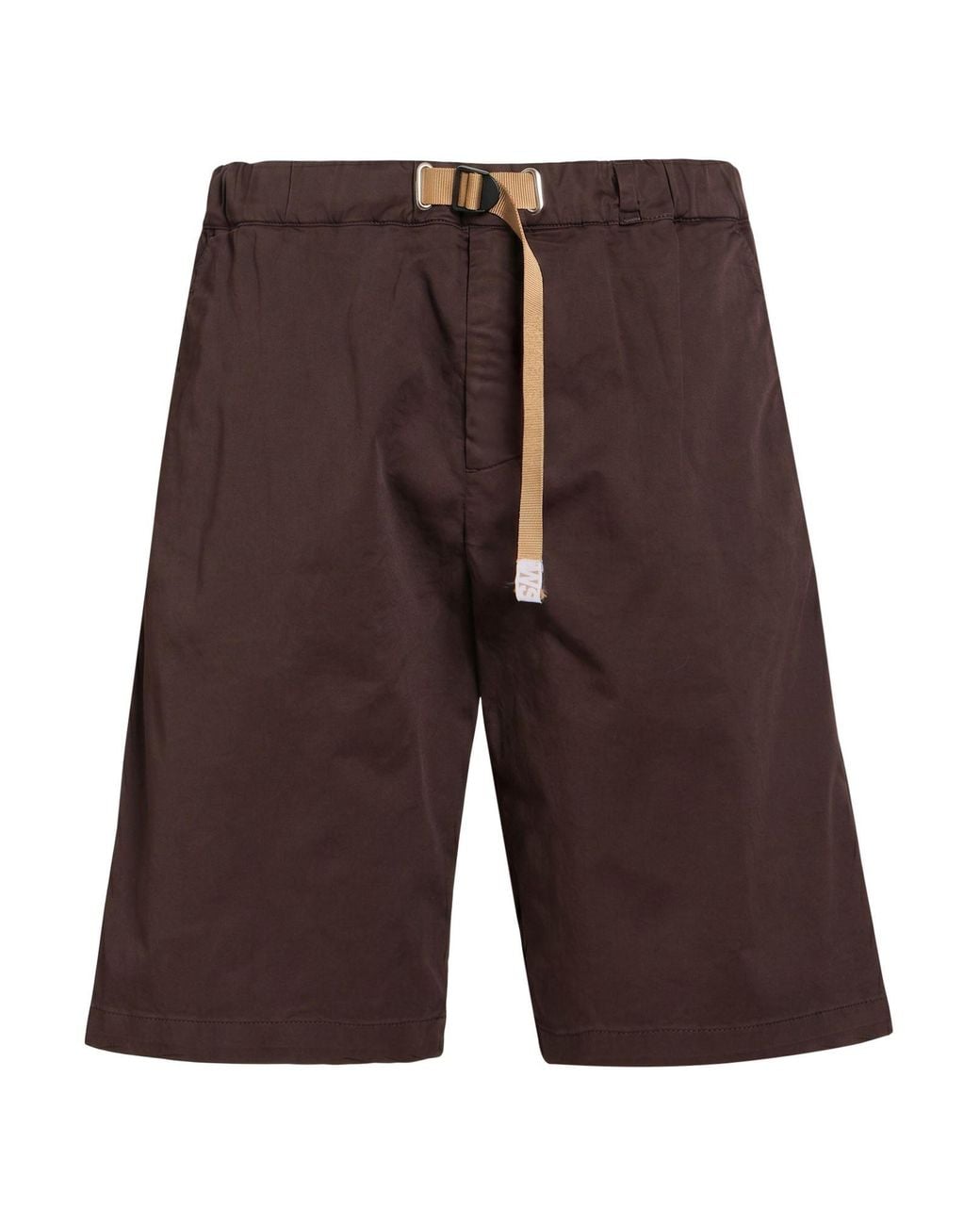 White Sand Brown Shorts & Bermuda Shorts Cotton, Elastane for men