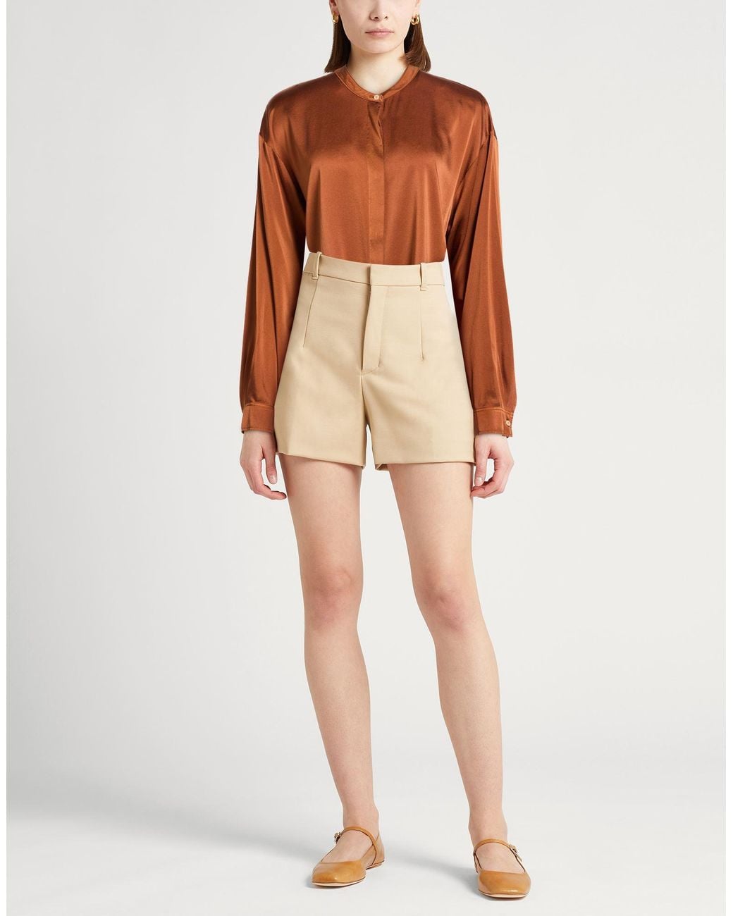 Forte_forte Brown Shirt Silk, Elastane