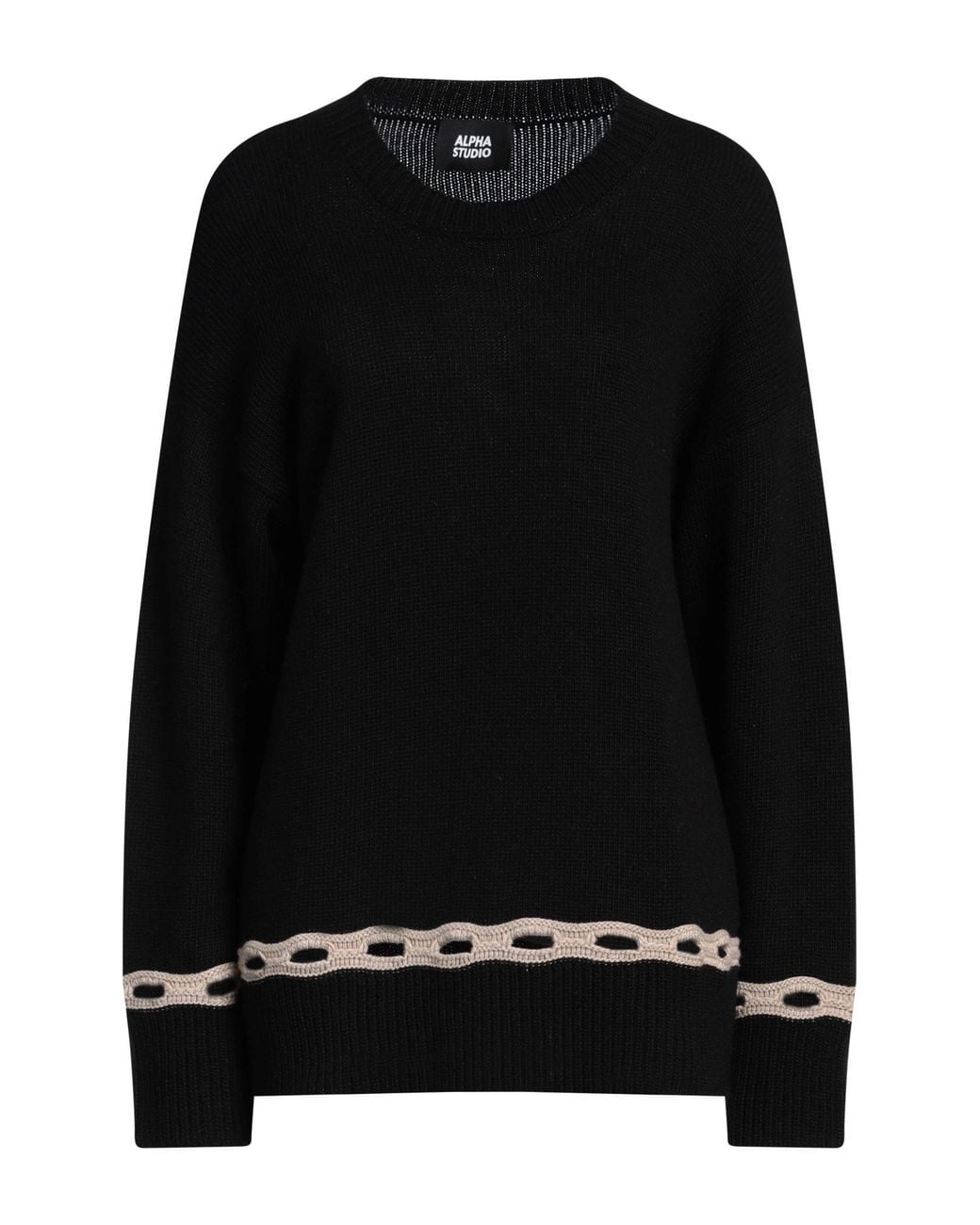 Pullover Alpha Studio de color Black