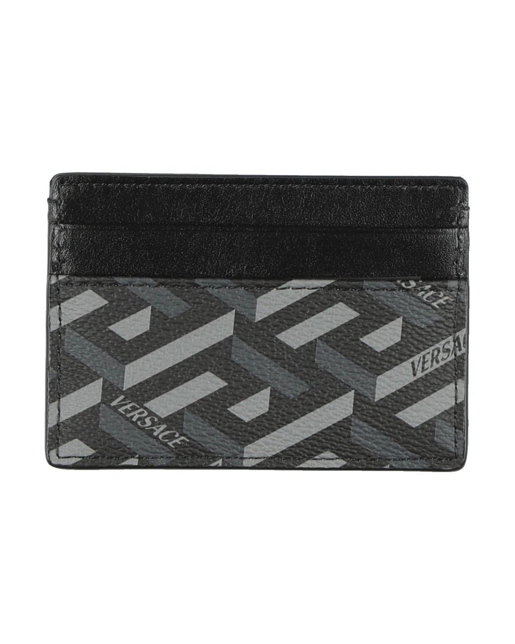 Versace Black Cardholder Leather for men
