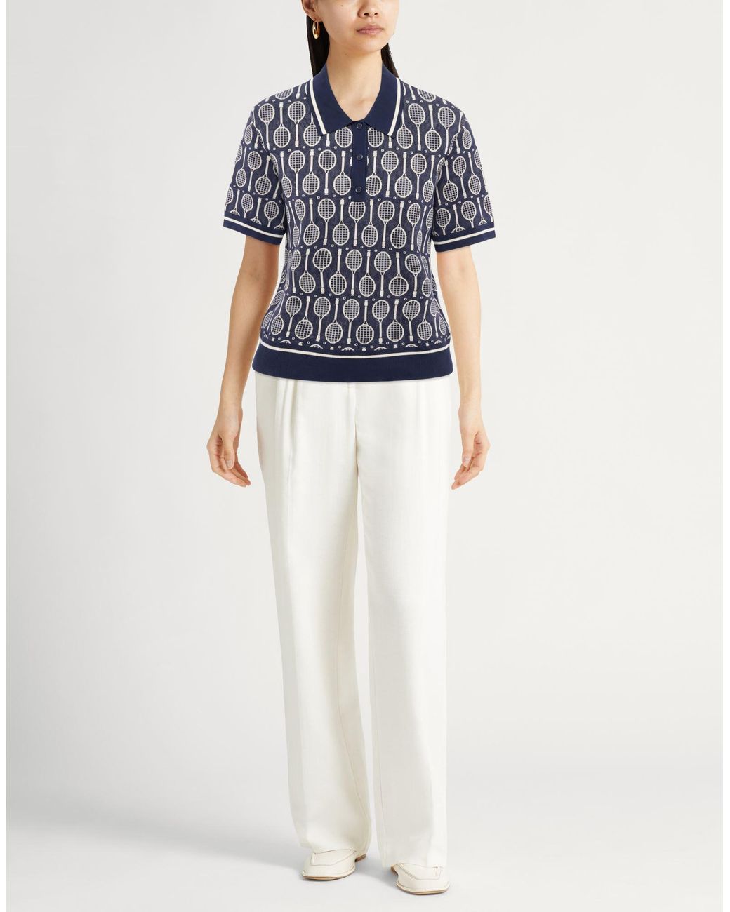 Tory Burch Blue Polo Shirt