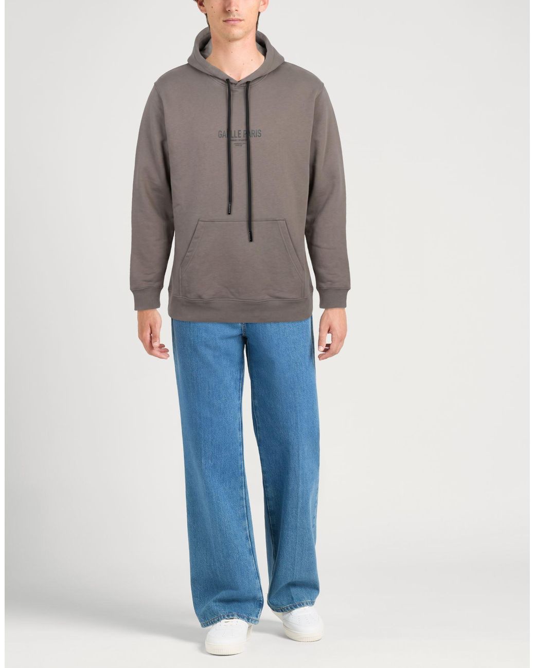 Gaelle Paris Gray Sweatshirt for men