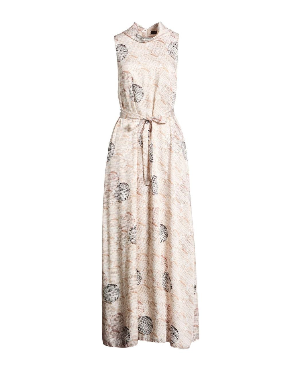 Peserico Natural Maxi Dress Polyester