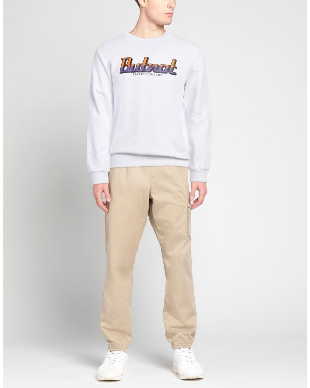 But Not White Sweatshirt Cotton, Elastane for men