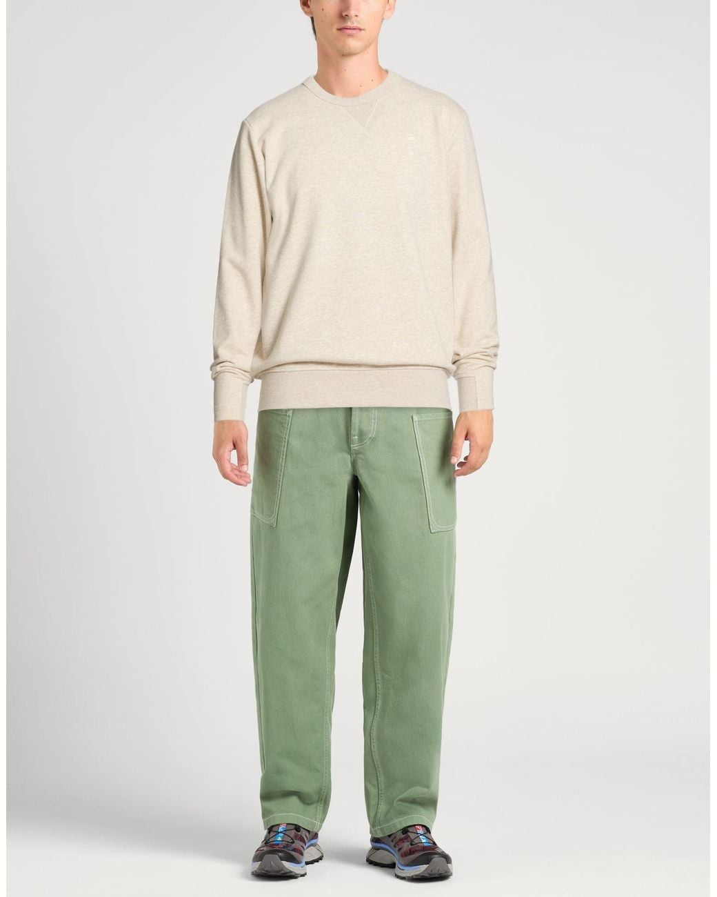 G-Star Natural Sweatshirt Organic Cotton, Recycled Polyacrylic for men