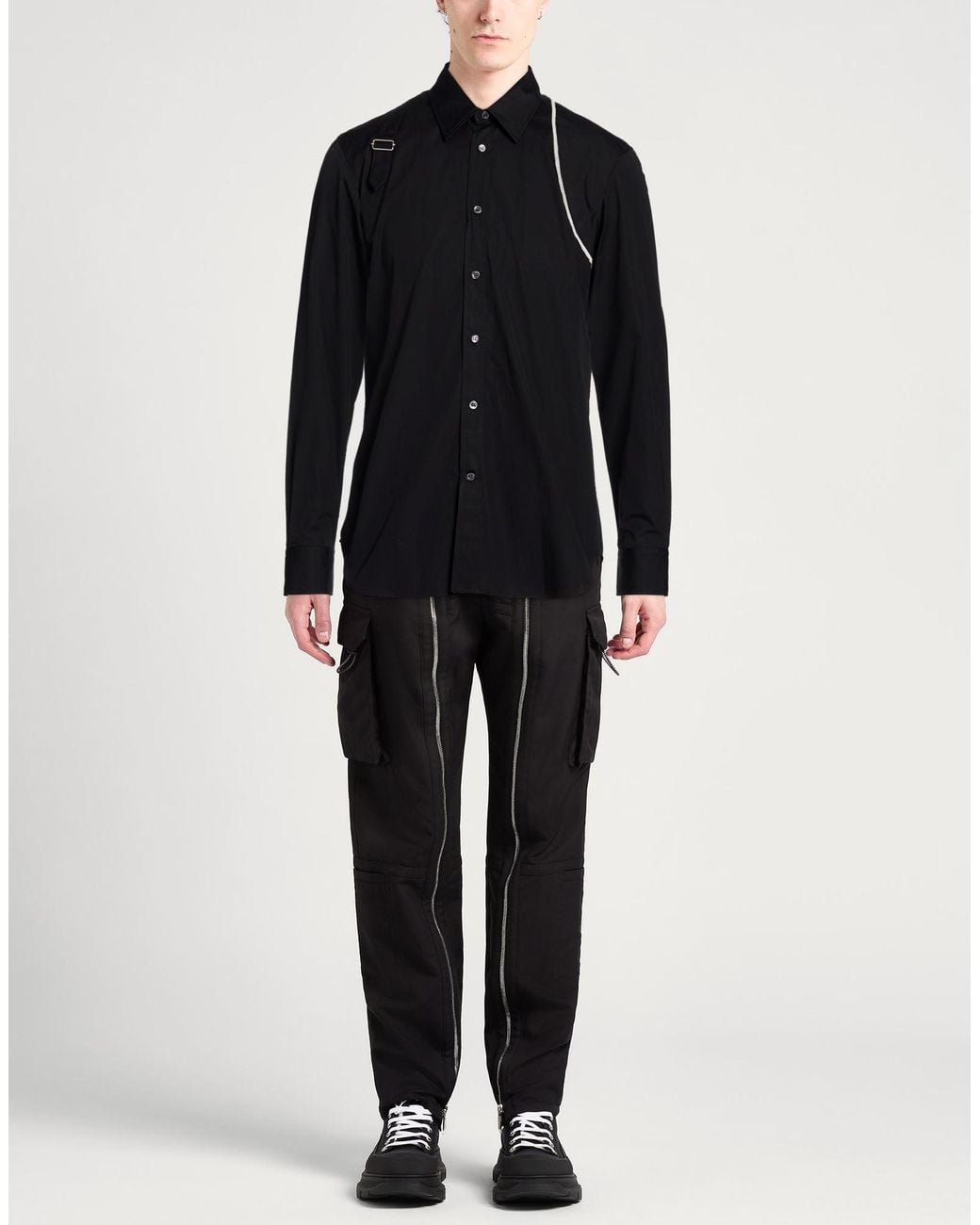 McQueen Blue Shirt Cotton for men