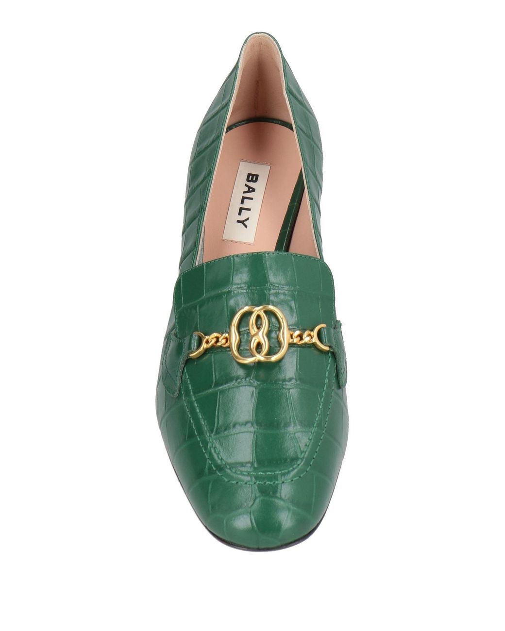 Bally Green Loafers Calfskin