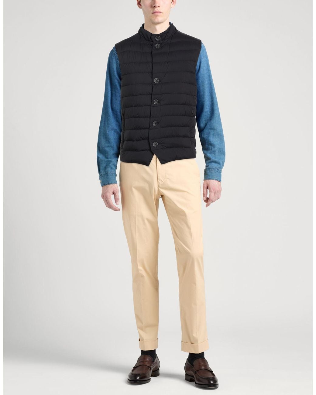 Herno Blue Vest Polyamide, Polyurethane for men