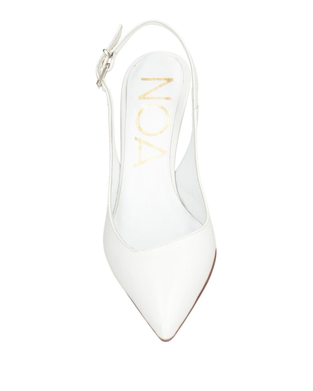 Noa White Sandals Leather