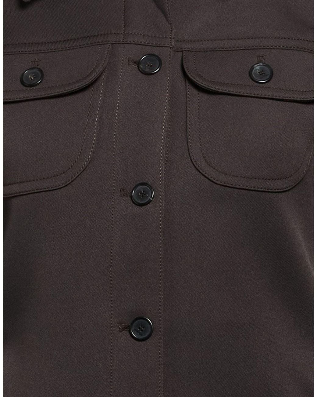 Courreges Black Dark Jacket Polyester, Acetate