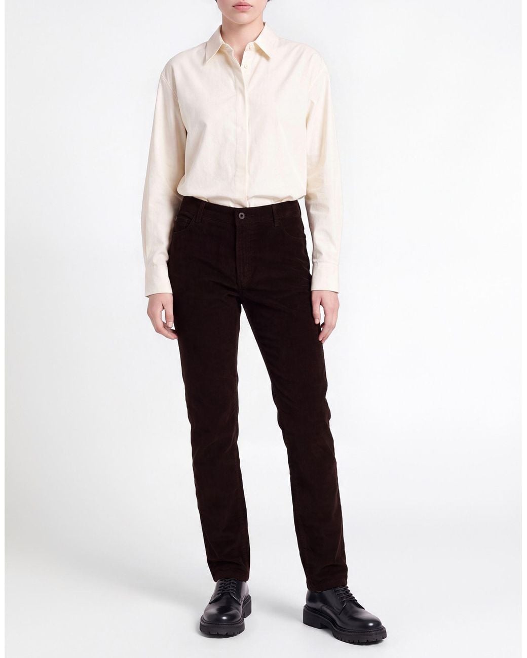 Slowear Black Pants Cotton, Elastane