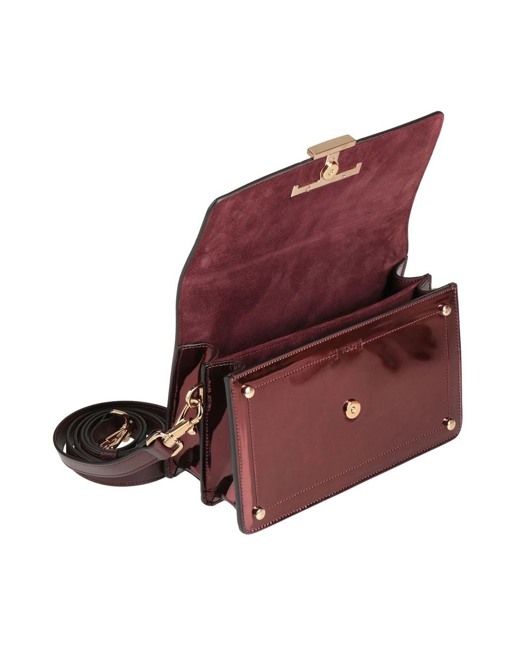 Tod's Purple Shoulder Bag Leather