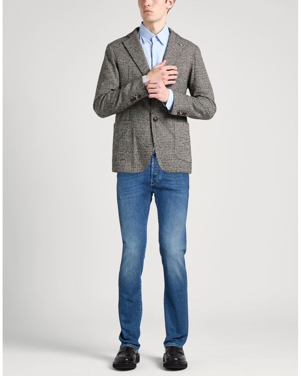 Incotex Blue Division Jeans Cotton, Elastomultiester, Elastane for men