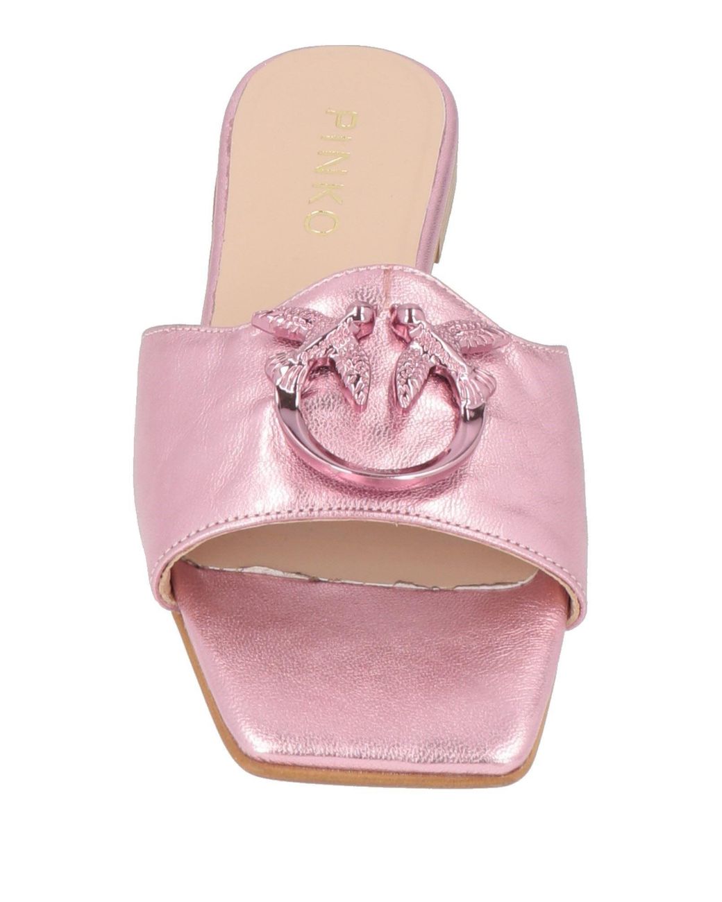 Pinko Pink Sandals Leather