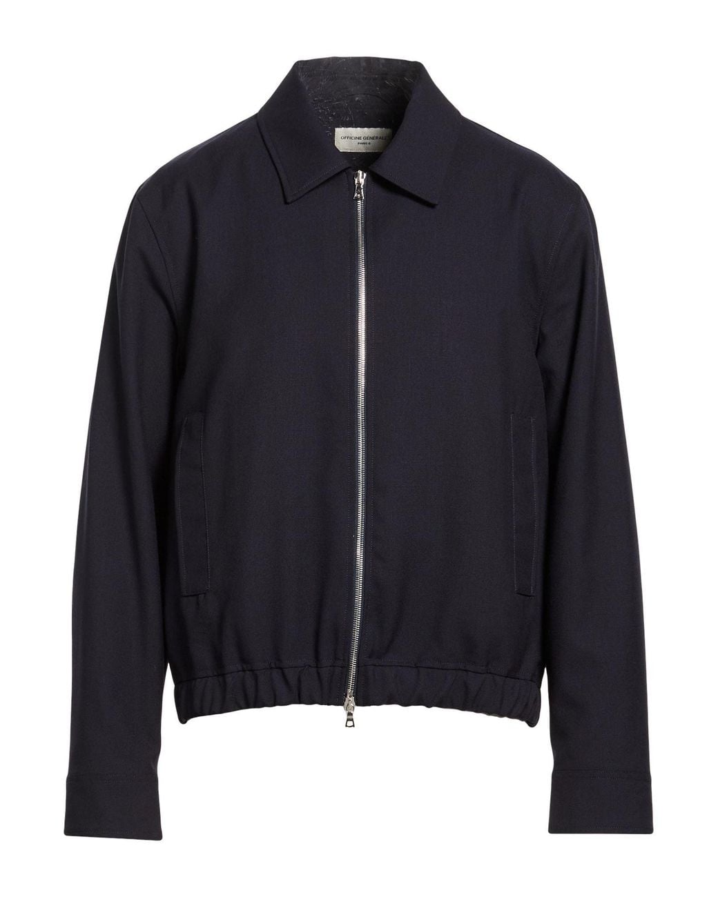 Officine Generale Blue Jacket Virgin Wool for men