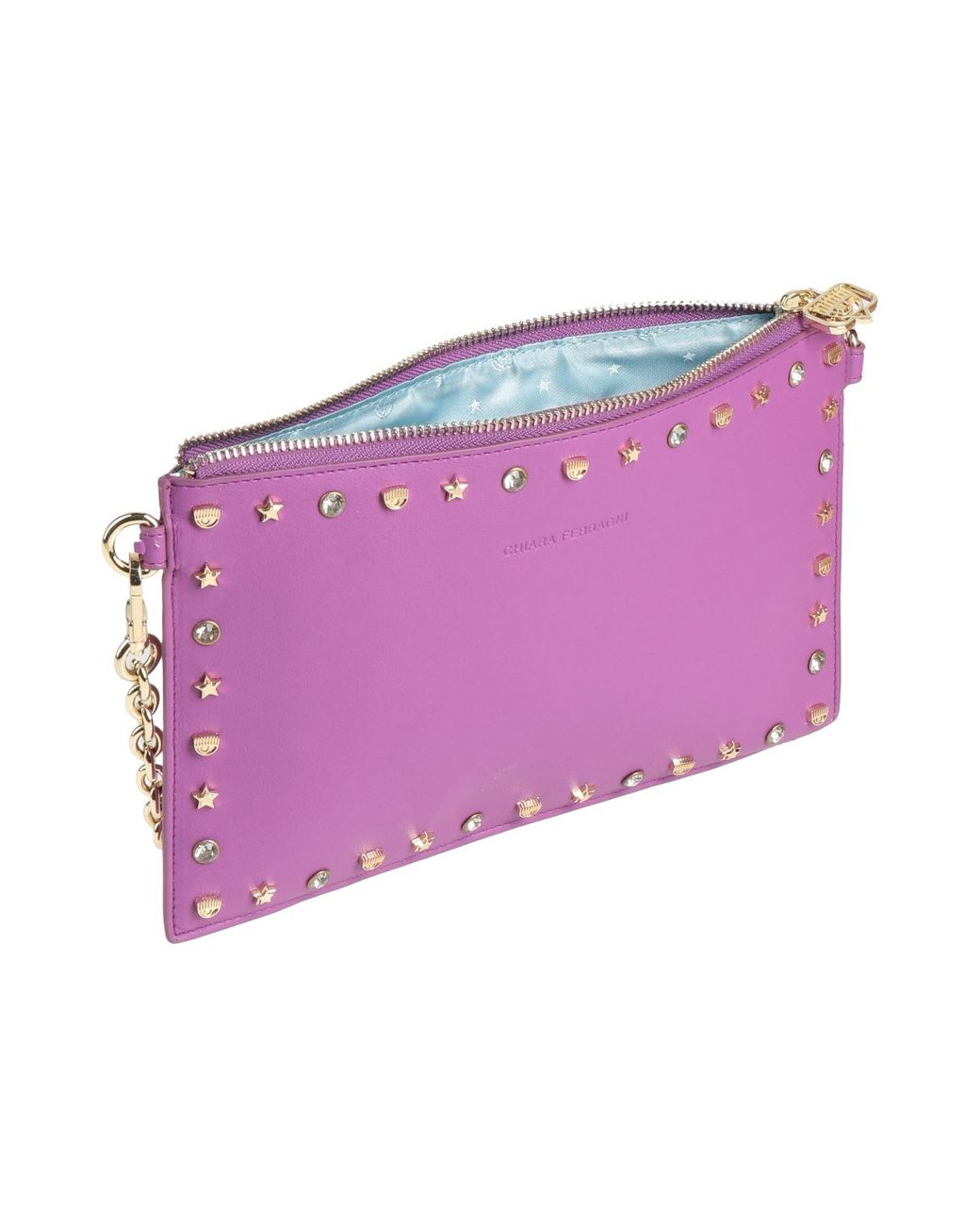 Chiara Ferragni Purple Clutch