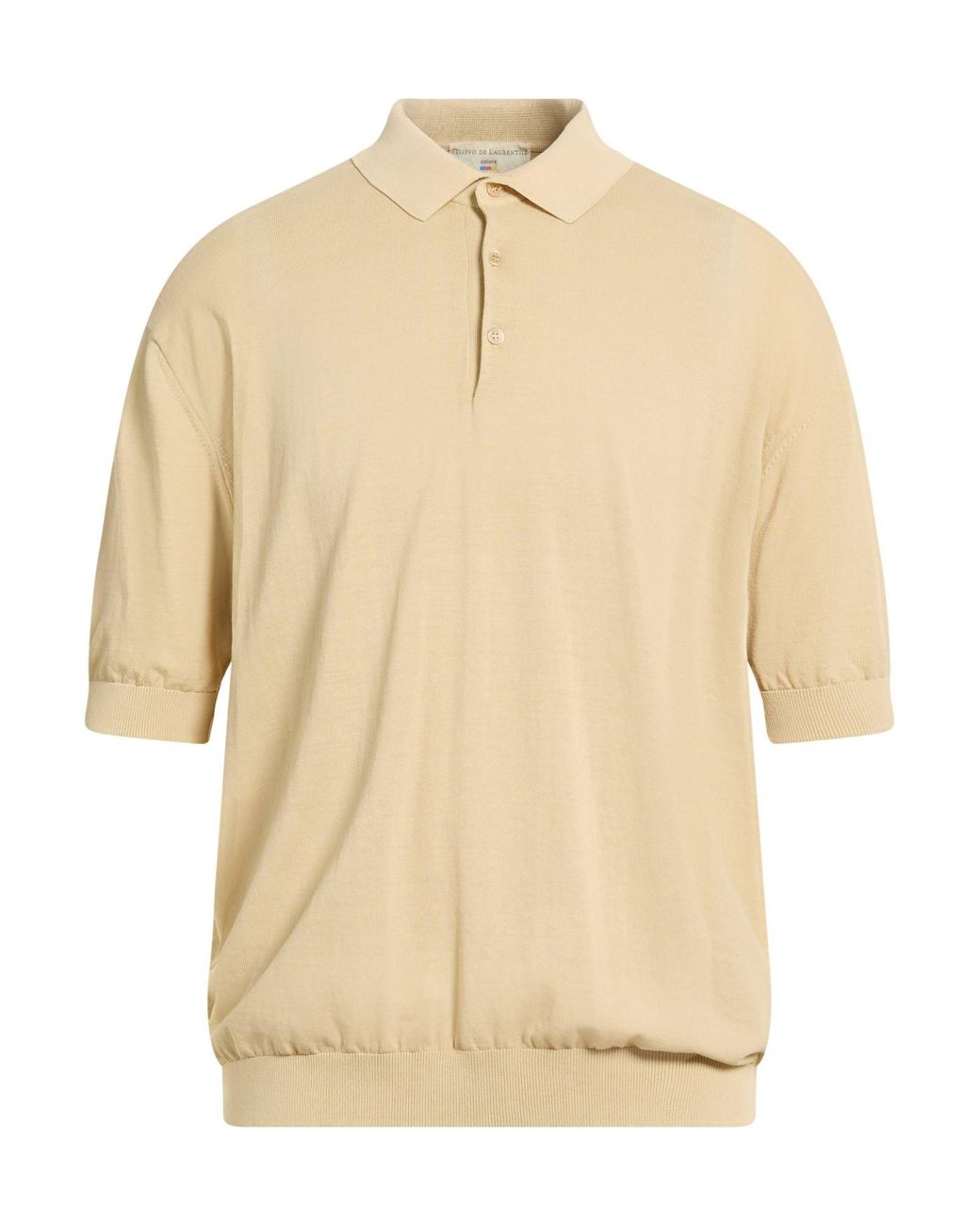FILIPPO DE LAURENTIIS Natural Polo Shirt Cotton for men