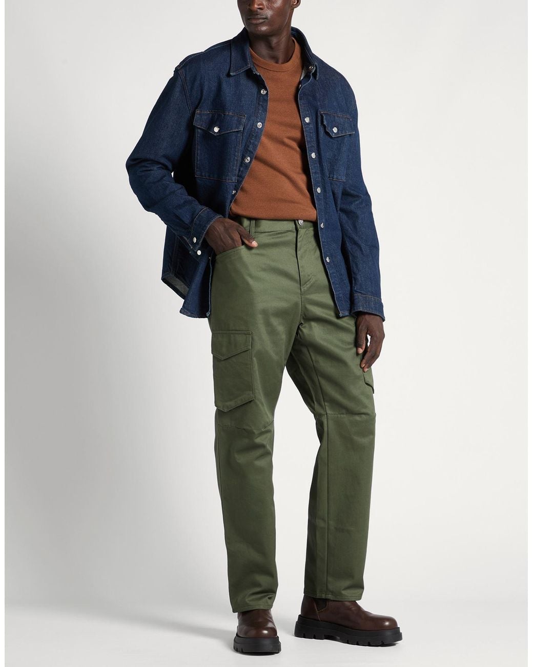 Balmain Green Trouser for men