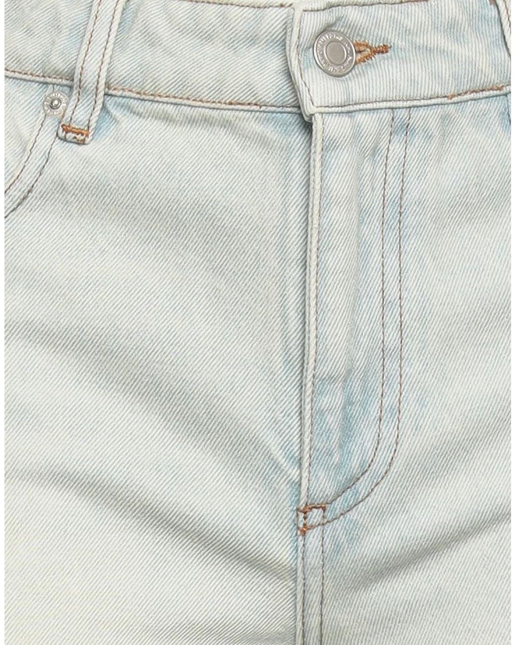 AMI Gray Denim Shorts
